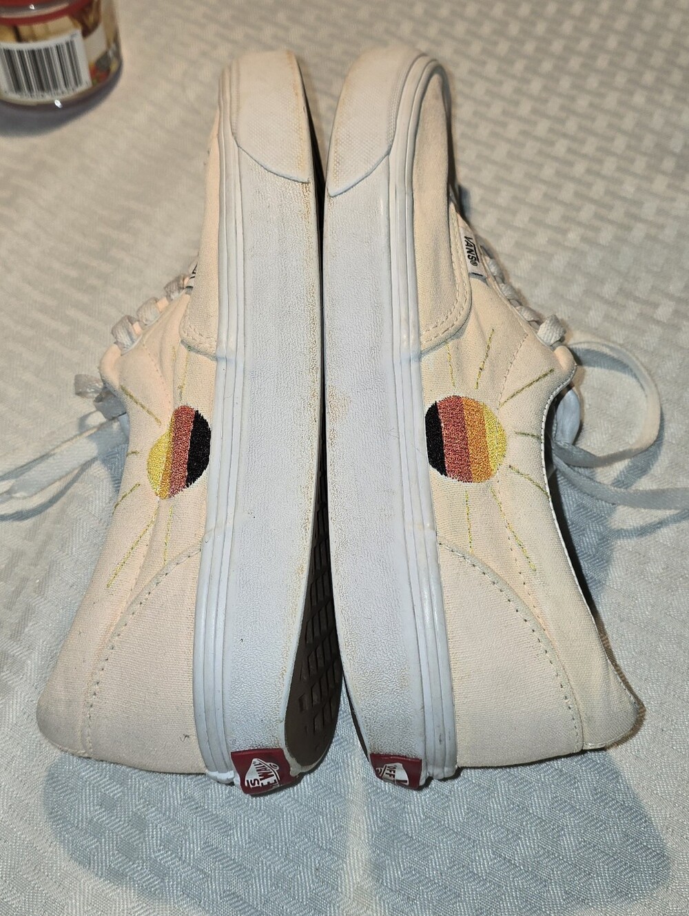 Vans Peach Color With Embroidery Sun Sz 7.7